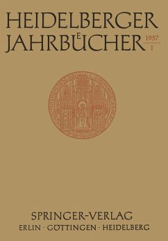Cover Heidelberger Jahrbücher (eBook, PDF)