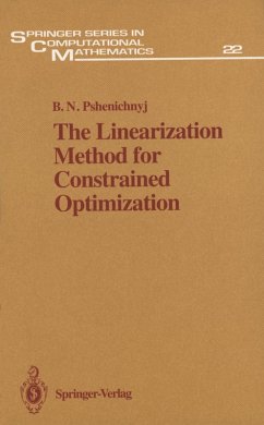 The Linearization Method for Constrained Optimization (eBook, PDF) - Pshenichnyj, Boris N.
