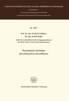 Cover Dynamisches Verhalten der Unterpulver-Schweißzone (eBook, PDF)
