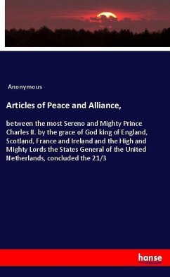 Cover Articles of Peace and Alliance,