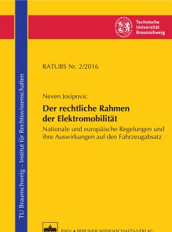 Der rechtliche Rahmen der Elektromobilität (eBook, PDF) - Josipovic, Neven