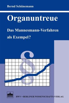 Organuntreue (eBook, PDF) - Schünemann, Bernd
