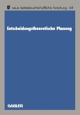 Entscheidungstheoretische Planung (eBook, PDF)