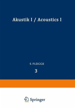 Akustik I / Acoustics I (eBook, PDF) - Flügge, S.