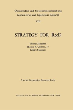 Strategy for R&D: Studies in the Microeconomics of Development (eBook, PDF) - Marschak, T.; Glennan, T. K. Jr.; Summers, R.