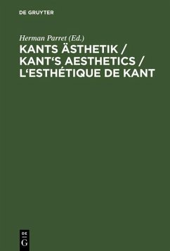 Kants Ästhetik / Kant's Aesthetics / L'esthétique de Kant (eBook, PDF)
