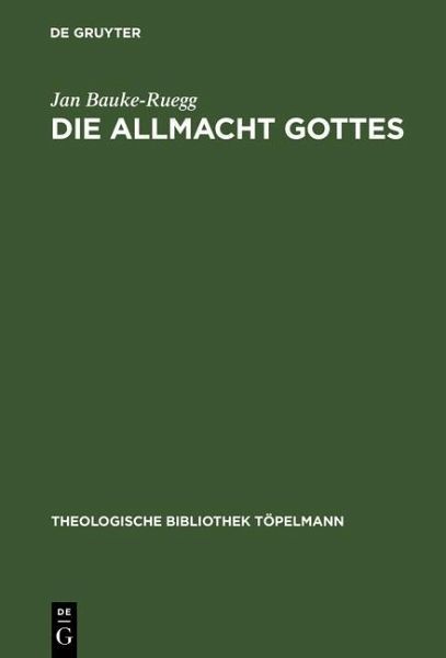 Die Allmacht Gottes (eBook, PDF)