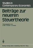 Beiträge zur neueren Steuertheorie (eBook, PDF)