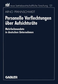 Personelle Verflechtungen über Aufsichtsräte (eBook, PDF) - Pfannschmidt, Arno