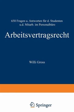 Arbeitsvertragsrecht (eBook, PDF) - Groß, Willi