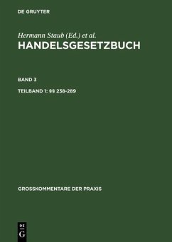Canaris, Claus-Wilhelm; Schilling, Wolfgang; Ulmer, Peter: Handelsgesetzbuch Tlbd 1: §§ 238-289. Tlbd 2: §§ 290-342a (eBook, PDF)
