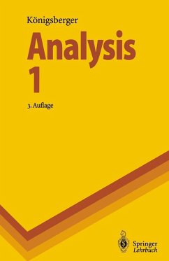 Analysis 1 (eBook, PDF) - Königsberger, Konrad