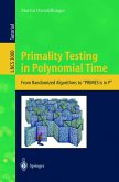Primality Testing in Polynomial Time (eBook, PDF)