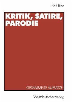 Kritik, Satire, Parodie (eBook, PDF) Cover Kritik, Satire, Parodie (eBook, PDF)