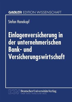 Cover Einlagenversicherung in der unternehmerischen Bank- und Versicherungswirtschaft (eBook, PDF)