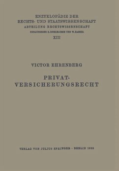 Privatversicherungsrecht (eBook, PDF) - Ehrenberg, Victor