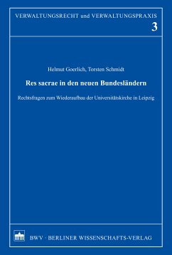 Res sacrae in den neuen Bundesländern (eBook, PDF) - Goerlich, Helmut; Schmidt, Torsten