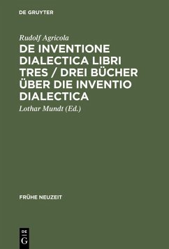 Cover De inventione dialectica libri tres / Drei Bücher über die Inventio dialectica (eBook, PDF)