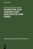 Schriften zur Theorie und Geschichte der Fabel (eBook, PDF)