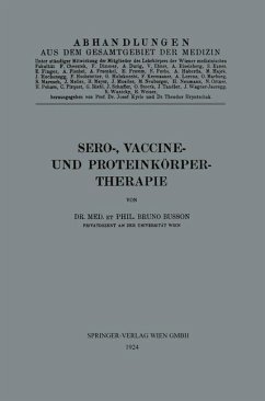 Cover Sero-, Vaccine- und Proteinkörper-Therapie (eBook, PDF)