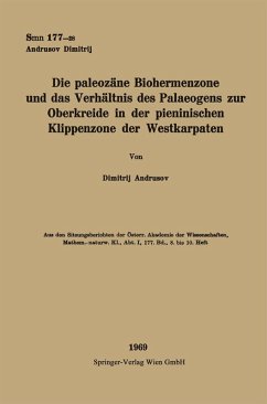 Die paleozäne Biohermenzone und das Verhältnis des Palaeogens zur Oberkreide in der pieninischen Klippenzone der Westkarpaten (eBook, PDF) - Andrusov, Dimitrij