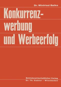 Cover Konkurrenzwerbung und Werbeerfolg (eBook, PDF)