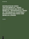 Biografische Index van de Benelux (eBook, PDF)