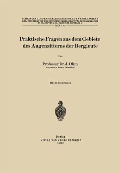 Cover Praktische Fragen aus dem Gebiete des Augenzitterns der Bergleute (eBook, PDF)