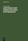 Anfänge der griechischen Mathematik (eBook, PDF)