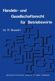 Handels- und Gesellschaftsrecht für Betriebswirte (eBook, PDF)