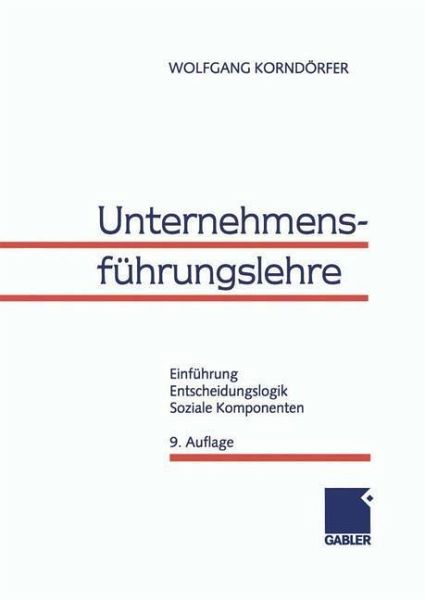 Unternehmensführungslehre (eBook, PDF) Unternehmensführungslehre (eBook, PDF)