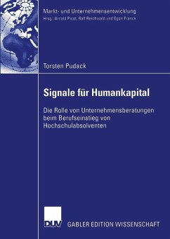 Signale für Humankapital (eBook, PDF) - Pudack, Torsten