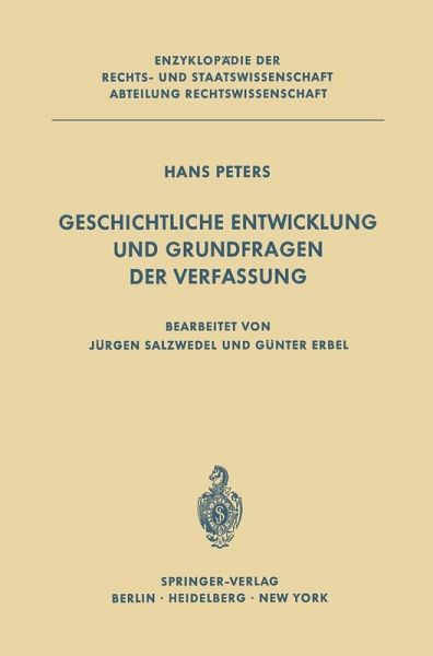 Geschichtliche Entwicklung und Grundfragen der Verfassung (eBook, PDF) Geschichtliche Entwicklung und Grundfragen der Verfassung (eBook, PDF)