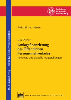 Umlagefinanzierung des Öffentlichen Personennahverkehrs (eBook, PDF) - Diener, Lisa