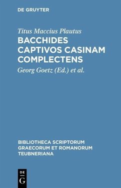 Bacchides captivos casinam complectens (eBook, PDF) - Plautus, Titus Maccius