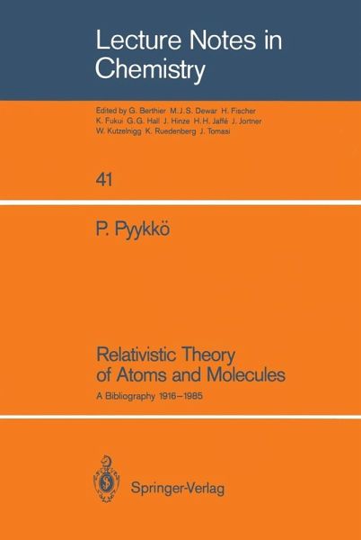 Relativistic Theory of Atoms and Molecules (eBook, PDF) Relativistic Theory of Atoms and Molecules (eBook, PDF)