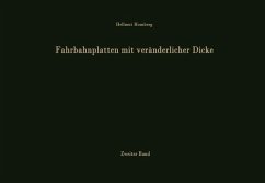 Fahrbahnplatten mit veränderlicher Dicke (eBook, PDF) - Homberg, Hellmut