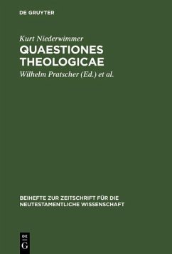 Cover Quaestiones theologicae (eBook, PDF)