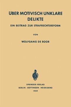 Cover Über Motivisch Unklare Delikte (eBook, PDF)