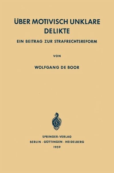 Über Motivisch Unklare Delikte (eBook, PDF) Über Motivisch Unklare Delikte (eBook, PDF)