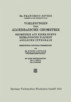Vorlesungen über Algebraische Geometrie (eBook, PDF) - Severi, Francesco
