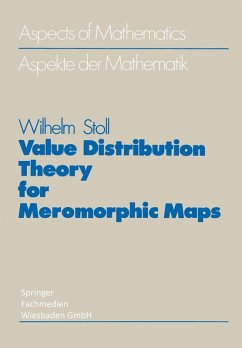 Value Distribution Theory for Meromorphic Maps (eBook, PDF) - Stoll, Wilhelm