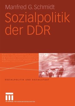 Sozialpolitik der DDR (eBook, PDF) - Schmidt, Manfred G.