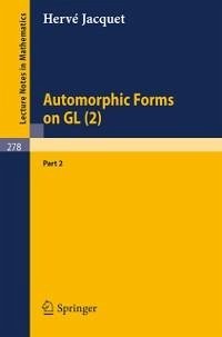 Automorphic Forms on GL (2) (eBook, PDF) - Jacquet, H.