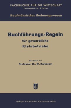 Cover Buchführungs-Regeln für gewerbliche Kleinbetriebe (eBook, PDF)