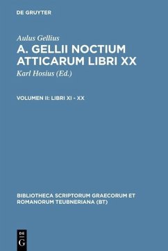 Libri XI - XX (eBook, PDF) - Gellius, Aulus