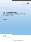 Das Helgoländer Papier - grundsätzliche wissenschaftliche Anforderungen (eBook, PDF)