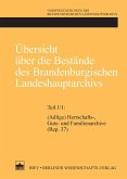Übersicht über die Bestände des Brandenburgischen Landeshauptarchivs (eBook, PDF)