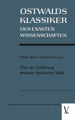 Cover Über die Einführung absoluter elektrischer Maße (eBook, PDF)