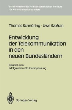 Cover Entwicklung der Telekommunikation in den neuen Bundesländern (eBook, PDF)